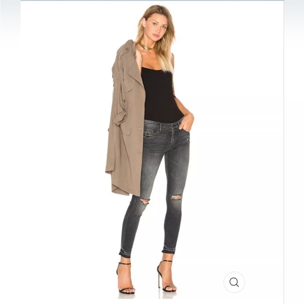Mother denim undone hem looker ankle in stealing shadows sz 27 - excellent cond